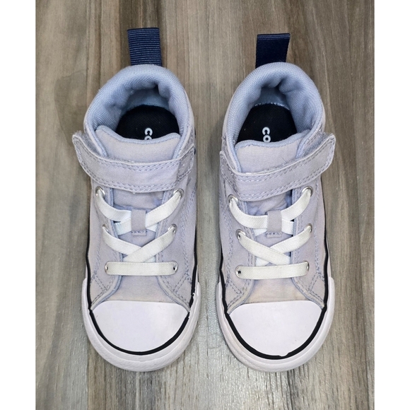 Converse Grey Canvas High Tops, Size 10 - Picture 3 of 11